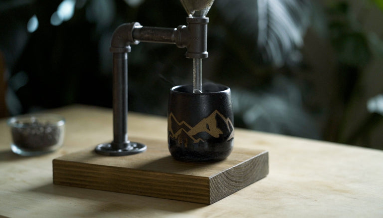 Industrial Pour Over Coffee Maker by Iron Roots Designs | made in Berkeley, CA