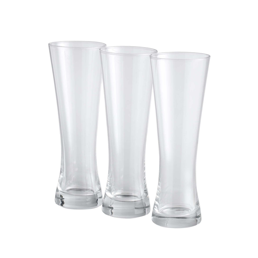 Pilsner Beer Glasses Set of Three