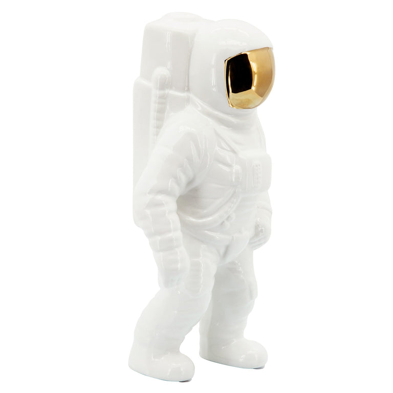 WHITE ASTRONAUT STATUE | FIGURINE