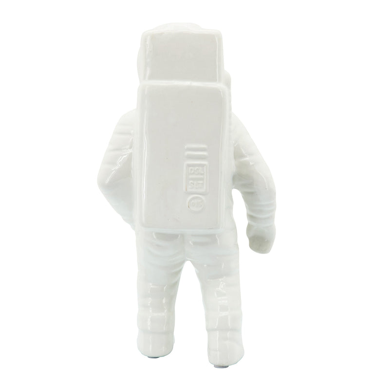 WHITE ASTRONAUT STATUE | FIGURINE