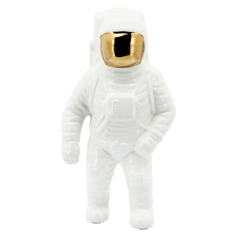 WHITE ASTRONAUT STATUE | FIGURINE