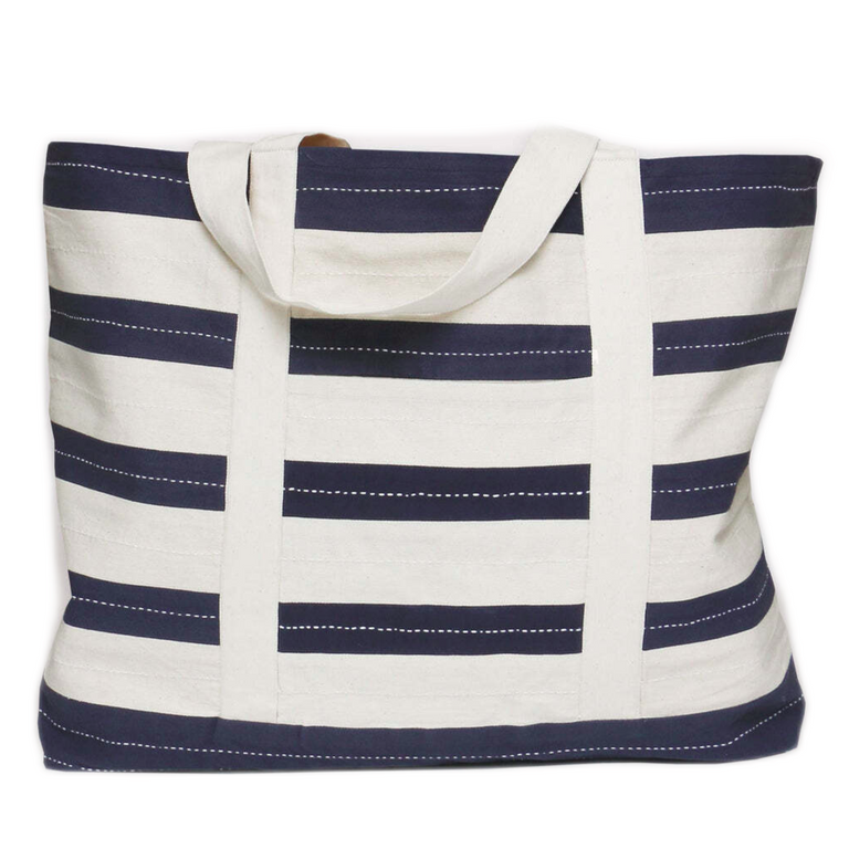 STRIPED CANVAS TOTE | TOTES