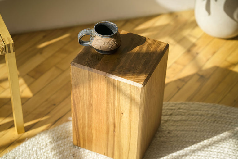 "Monolith" Side Table by Iron Roots Designs | made in Berkeley, CA