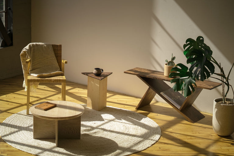 "Moment" Drink Table by Iron Roots Designs | made in Berkeley, CA