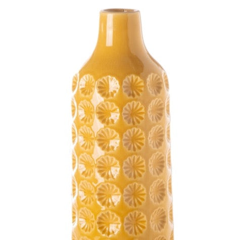 CLOVER DEBOSSED GOLDEN VASE | VASES