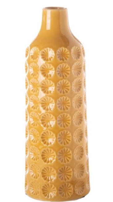 CLOVER DEBOSSED GOLDEN VASE | VASES
