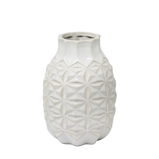 WHITE GEO TRIBAL VASES | VASES