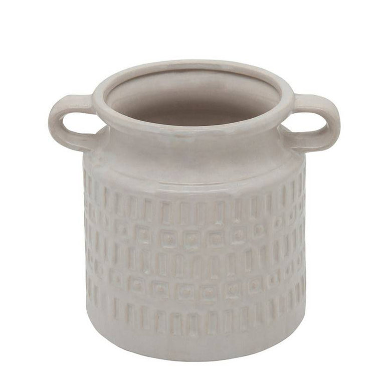 WHITE PITCHER & JAR VASES | VASES