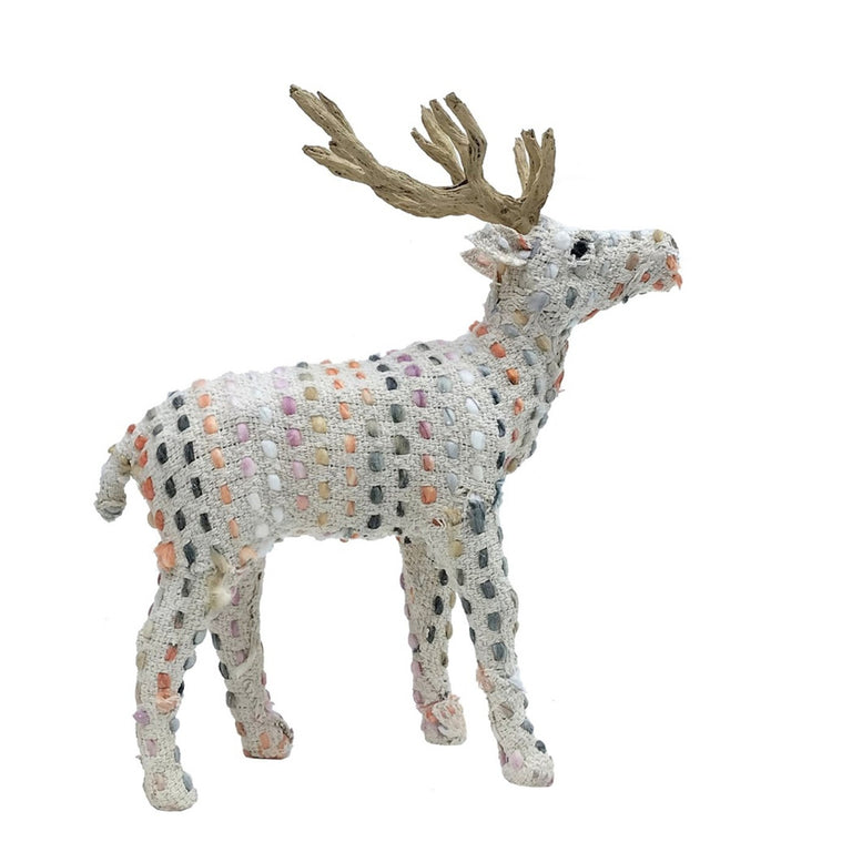WOVEN COTTON STAG - | FIGURINE