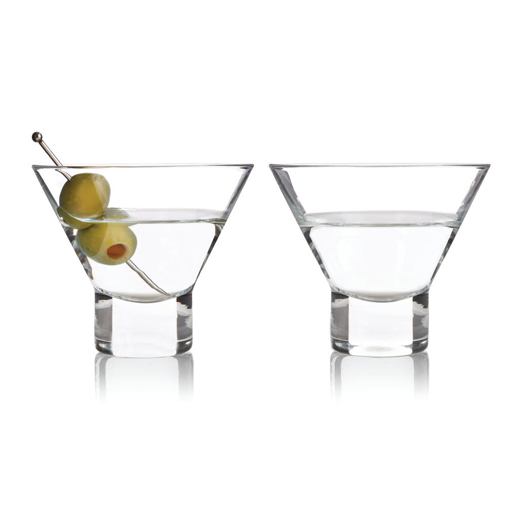 Stemmed Admiral Cocktail Glasses by Viski, Set of 2