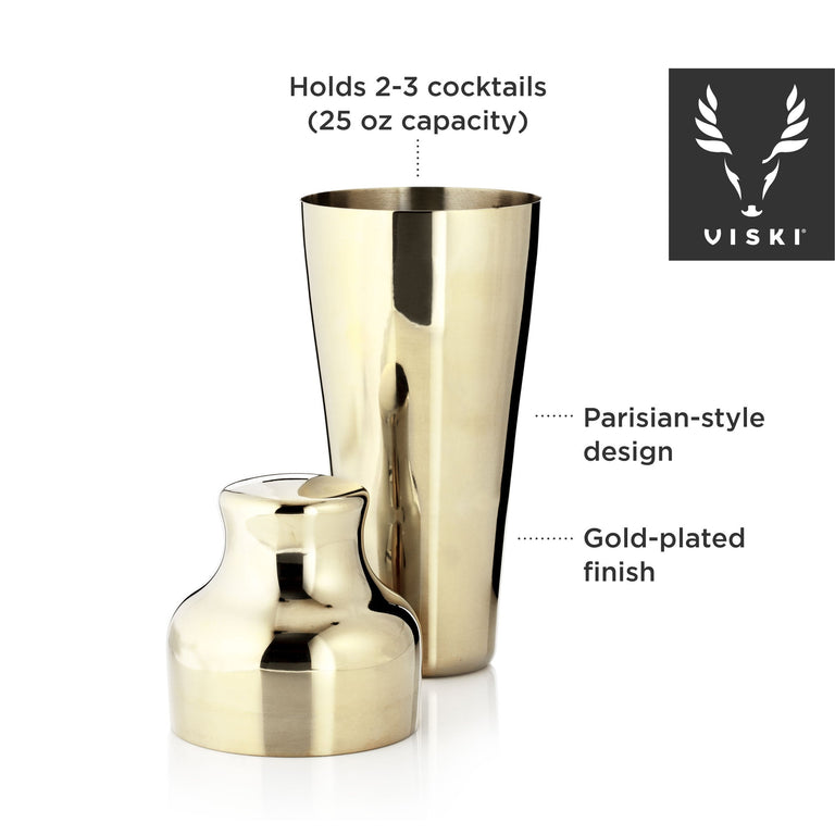 GOLD PARISIAN COCKTAIL SHAKER