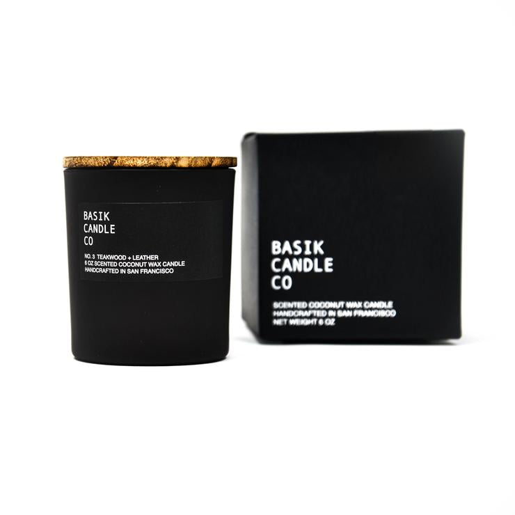 TEAKWOOD + LEATHER CANDLE | FRAGRANCE