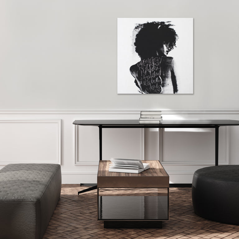 To Write Graffiti on Her Back by Addison Jones (Canvas Wall Art)