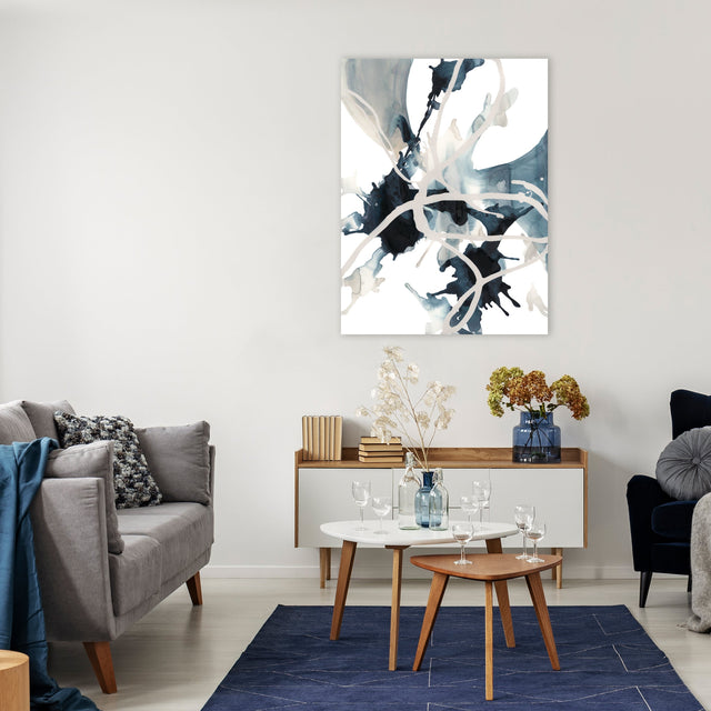 Twisting Blue I by Danielle Davis | stretched canvas wall art