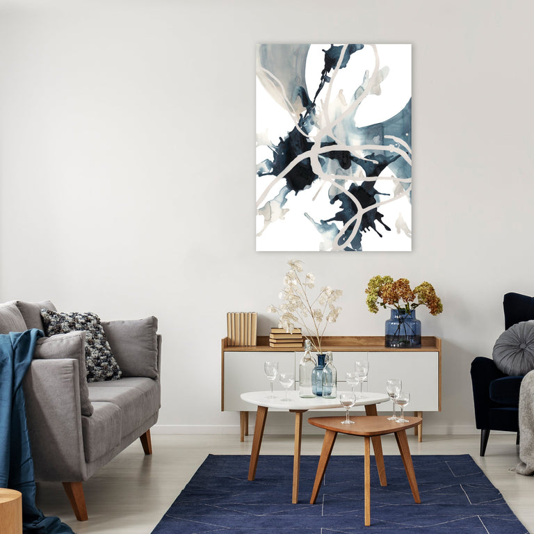 Twisting Blue I by Danielle Davis | stretched canvas wall art