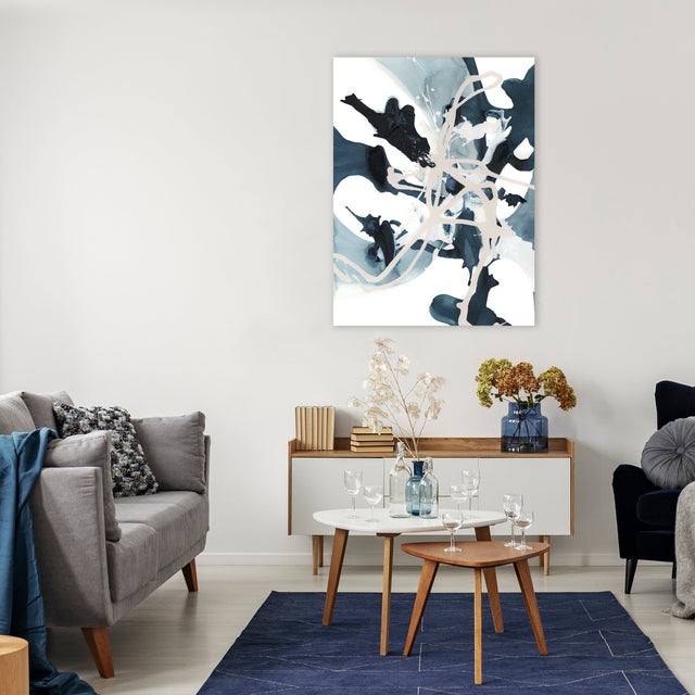 Twisting Blue II by Danielle Davis | stretched canvas wall art