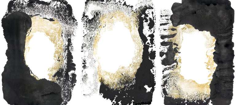 how wonderful it is triptych by FORM Design Studio | stretched canvas wall art