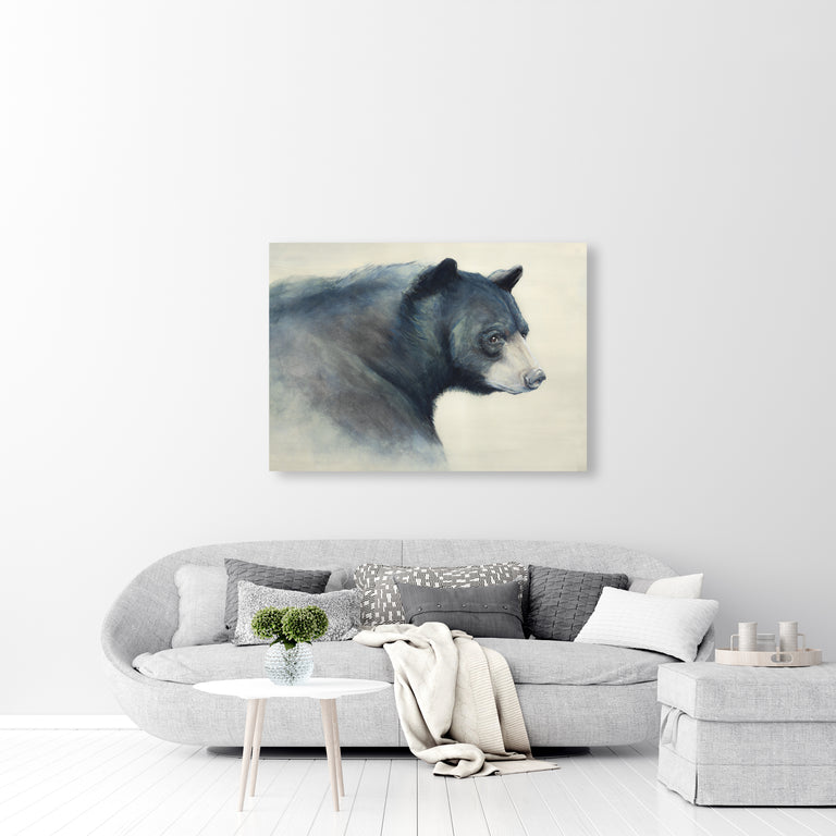 Black Bear by D’Alessandro Léon | stretched canvas wall art