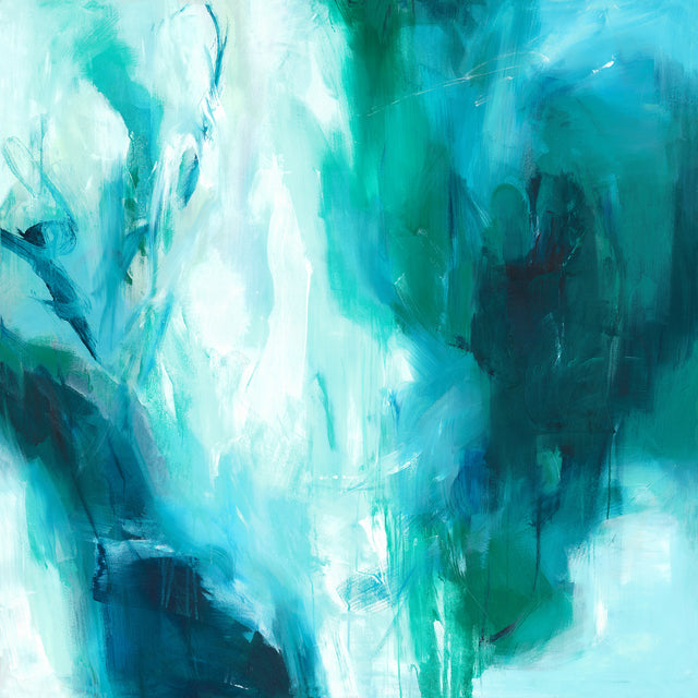 Falling into Your Blue by Giselle Kelly | stretched canvas wall art