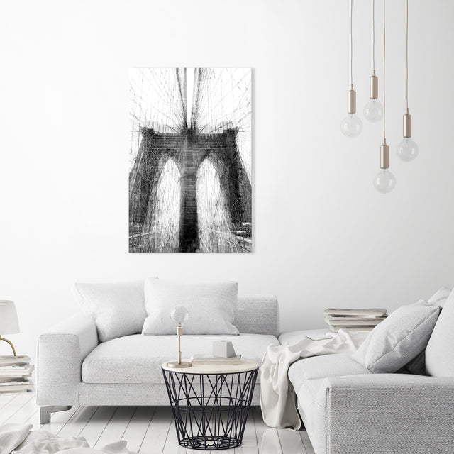 Fractions of Brooklyn Bridge by Guseul Park | stretched canvas wall art
