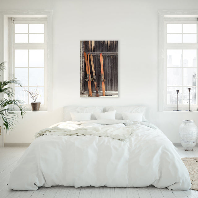 Ski Saturday by Jean Kenna | stretched canvas wall art