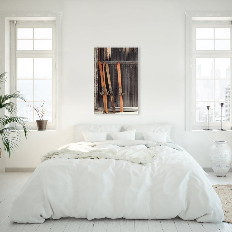 Ski Saturday by Jean Kenna | stretched canvas wall art