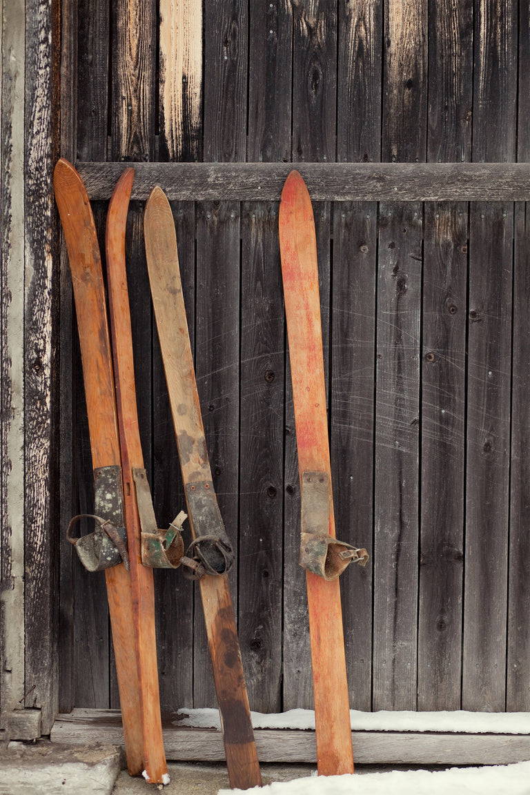 Ski Saturday by Jean Kenna | stretched canvas wall art