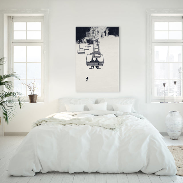 Into the Snow by Jean Kenna | stretched canvas wall art