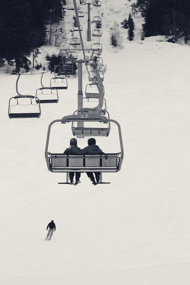 Into the Snow by Jean Kenna | stretched canvas wall art
