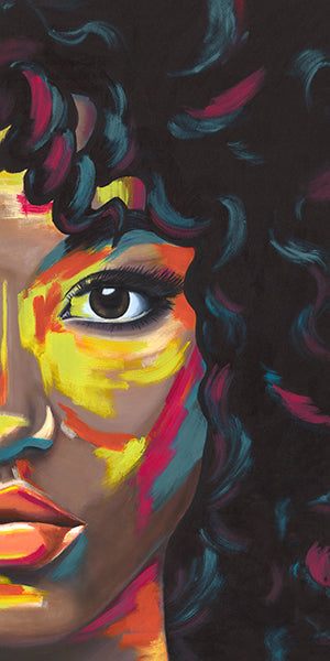 Vibrant Portrait II by Makai Howell | stretched canvas wall art