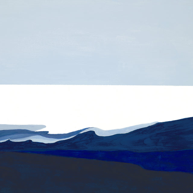 Deep Blue Flow I by Sara Brown | stretched canvas wall art