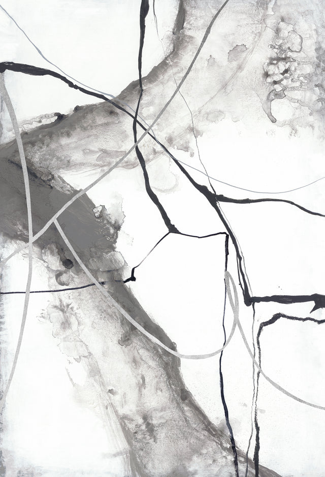 Gray Waterfall I by Sara Brown | stretched canvas wall art