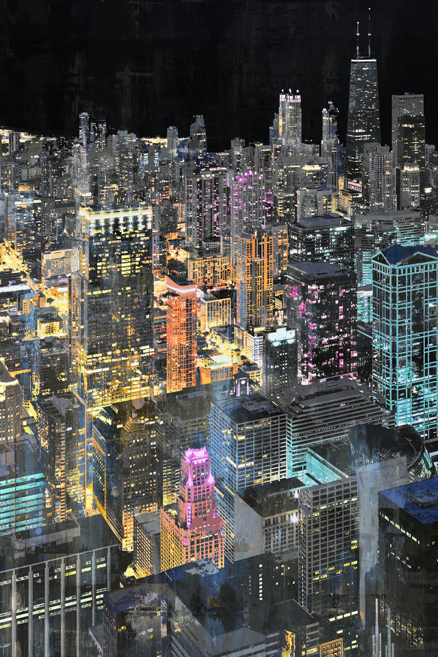 Starry Chicago I | stretched canvas wall art