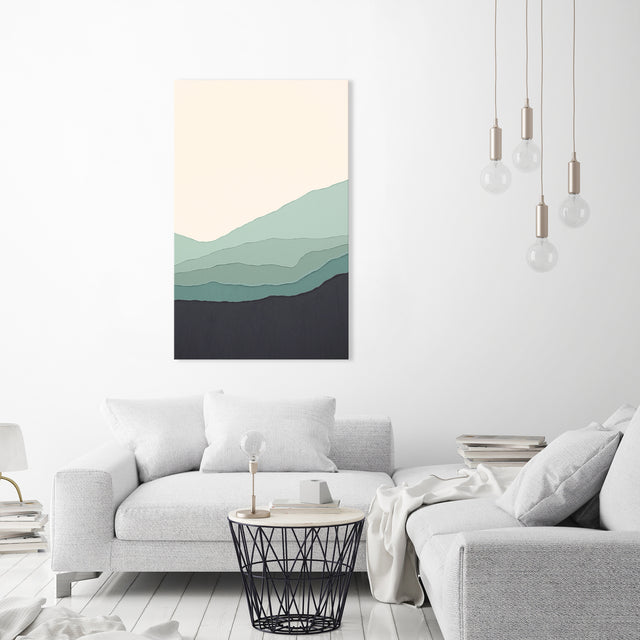 Blue Flow I by Beverly Fuller | stretched canvas wall art