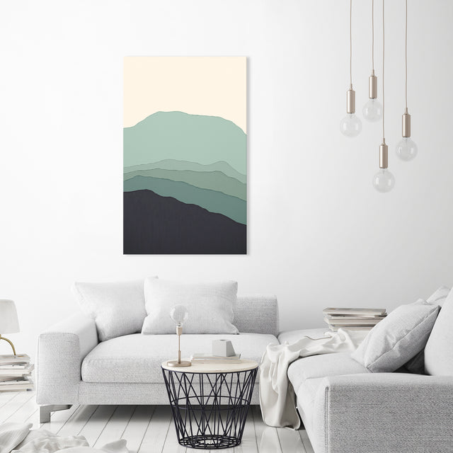 Blue Flow II by Beverly Fuller | stretched canvas wall art