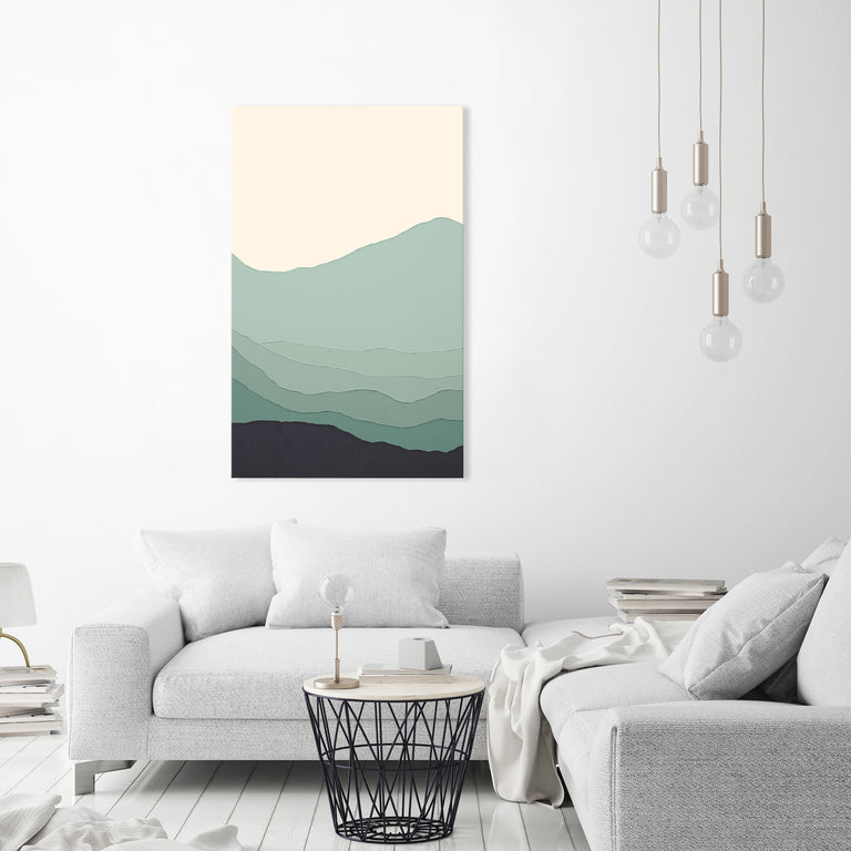 Blue Flow III by Beverly Fuller | stretched canvas wall art