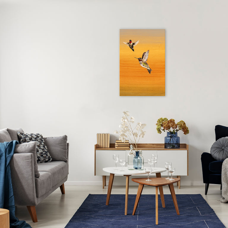 Quartered V | stretched canvas wall art