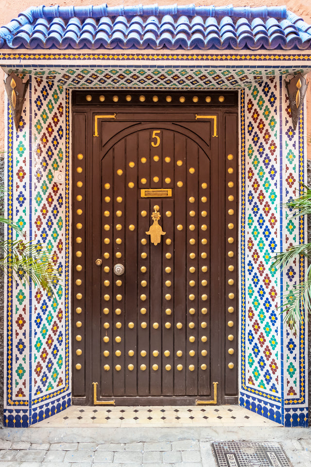 Marrakech Colored Tiles by Richard Silver | stretched canvas wall art