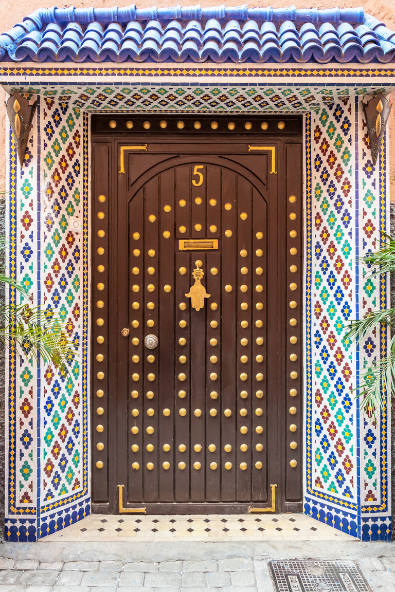 Marrakech Colored Tiles by Richard Silver | stretched canvas wall art