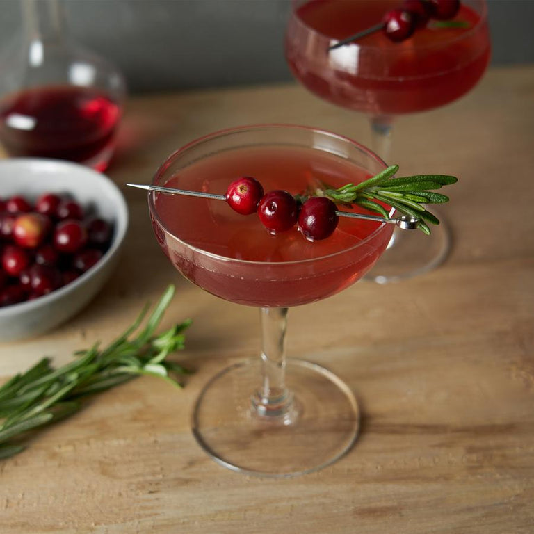 ANGLED CRYSTAL COUPE GLASSES | COCKTAIL ENTERTAINING