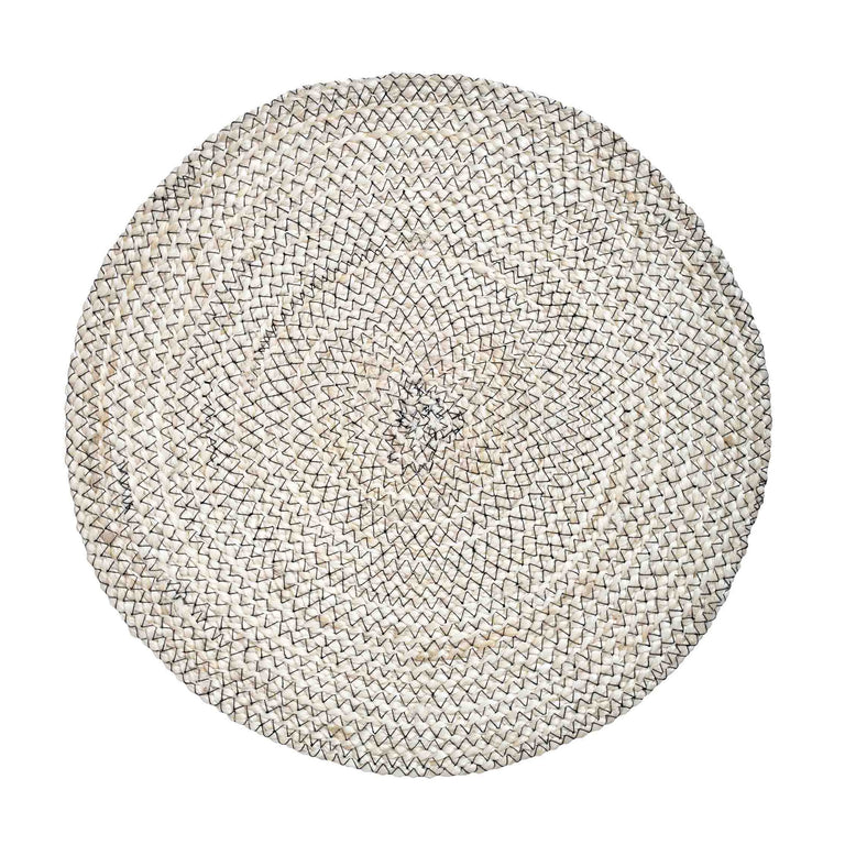 MELIA PLACEMAT-WHITE/BLACK | ENTERTAINING