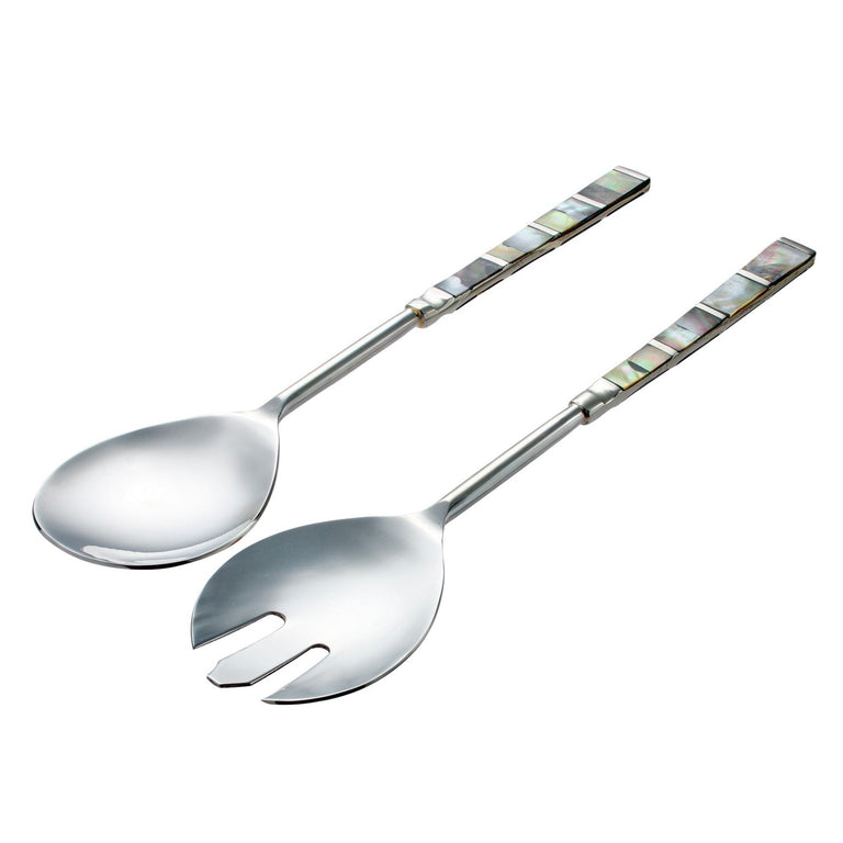 ABALON SALAD SERVERS (SET OF 2) | ENTERTAINING