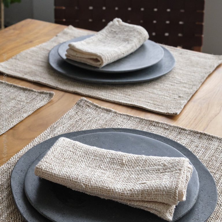 NATURAL CAPRI NAPKINS (INDONESIA) | THROWS | STAG & MANOR