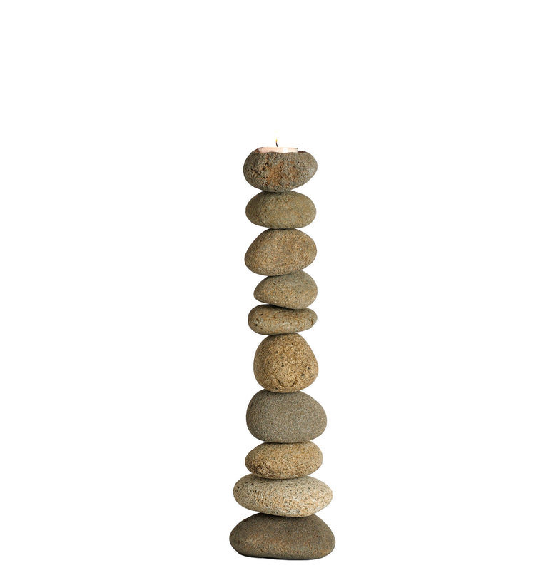 PEBBLESTACK CANDLEHOLDER  | OBJECTS