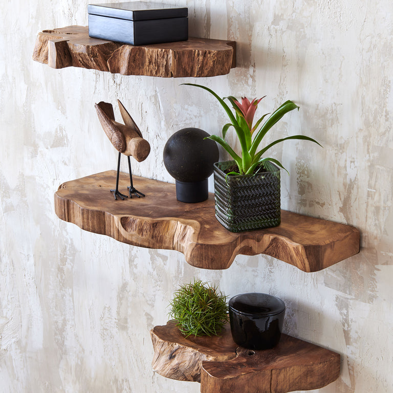 TAKARA LIVE EDGE SHELF | WALL DECOR | STAG & MANOR