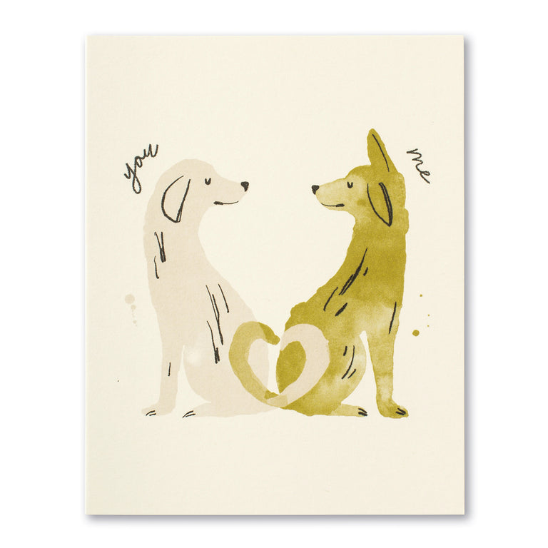 You (circle) me (circle) us | GREETING CARD - LOVE