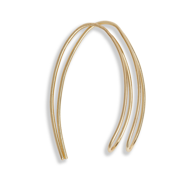 OVAL THREADER EARRINGS| JEWELRY