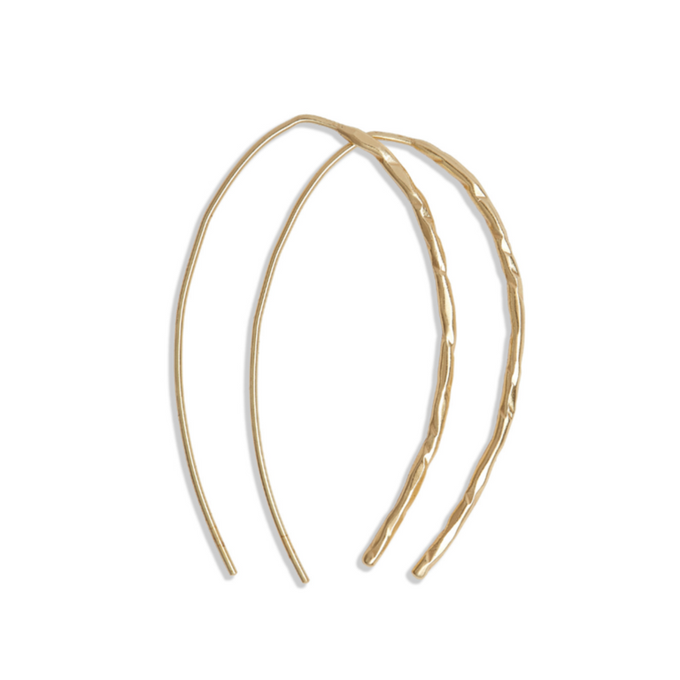 TEXTURED THREADER EARRINGS| JEWELRY