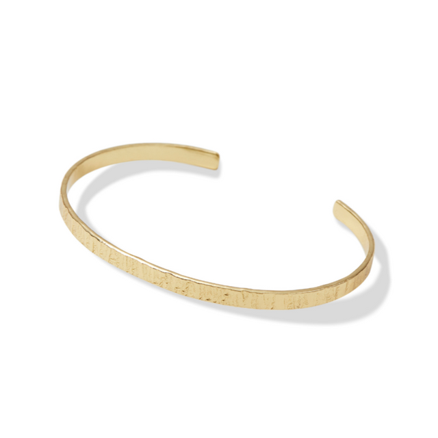 THIN TEXTURED CUFF| JEWELRY