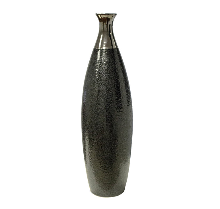 BLACK & SILVER BOTTLE VASES | VASES | STAG & MANOR